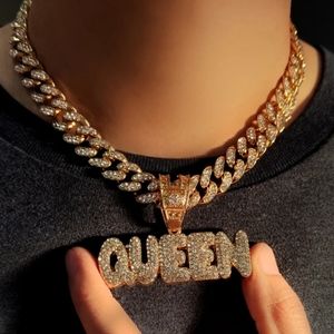 Queen Cuban link necklace